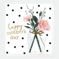 Happy Mother's Day Card By Caroline Gardner Jam Jar of Flowers
